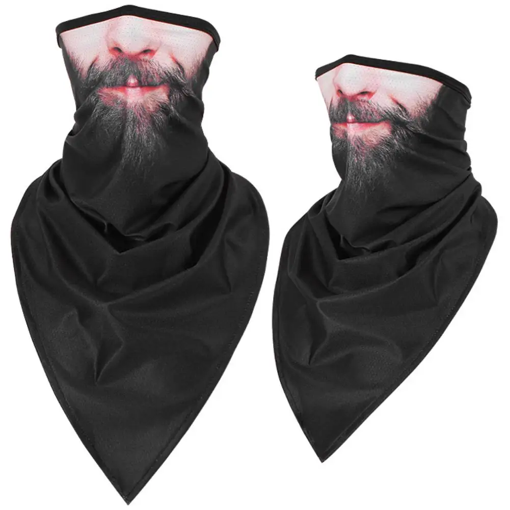 Flame Paisley Print Anti Sun Dustproof Breathable Bandana Neck Gaiter Face Cover Soft Neck Scarves