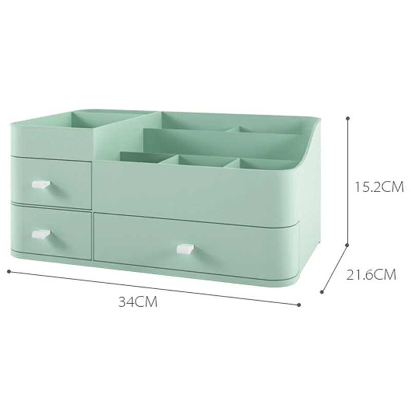 Plastic Makeup Organizer Drawer Cosmetic Container Makeup Brush Holder Large Desktop Sundries Storage Box Bathroom Storage