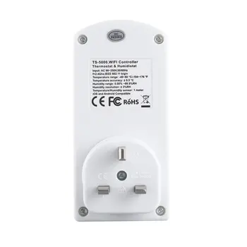 

portable WiFi Smart Plug Smart Socket Temperature Humidity Intelligent Timer Remote Control practical