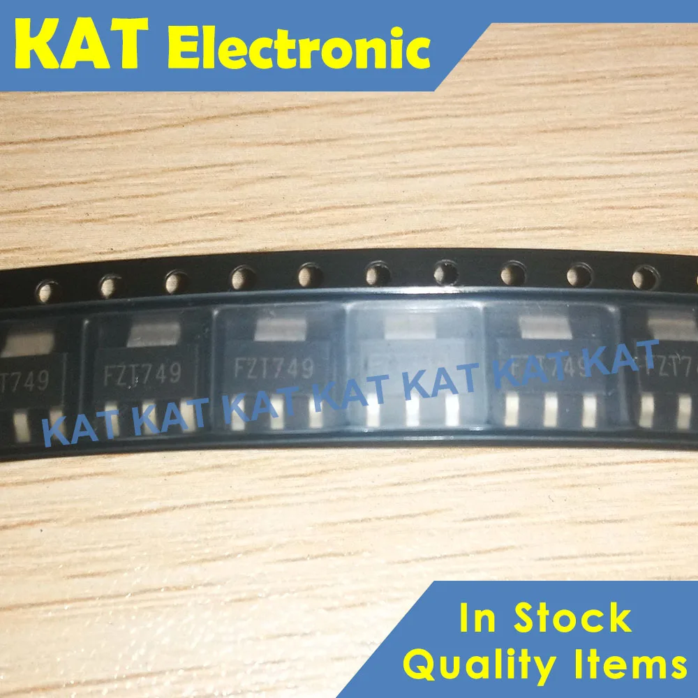 10 шт./лот FZT749 SOT-223 25V 3A PNP кремниевый плоский транзистор | Компьютеры и офис