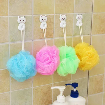 

Hot Solid Color Bath Ball Bathing Towel Scrubber Body Cleaning Mesh Shower Wash for Bathroom t6