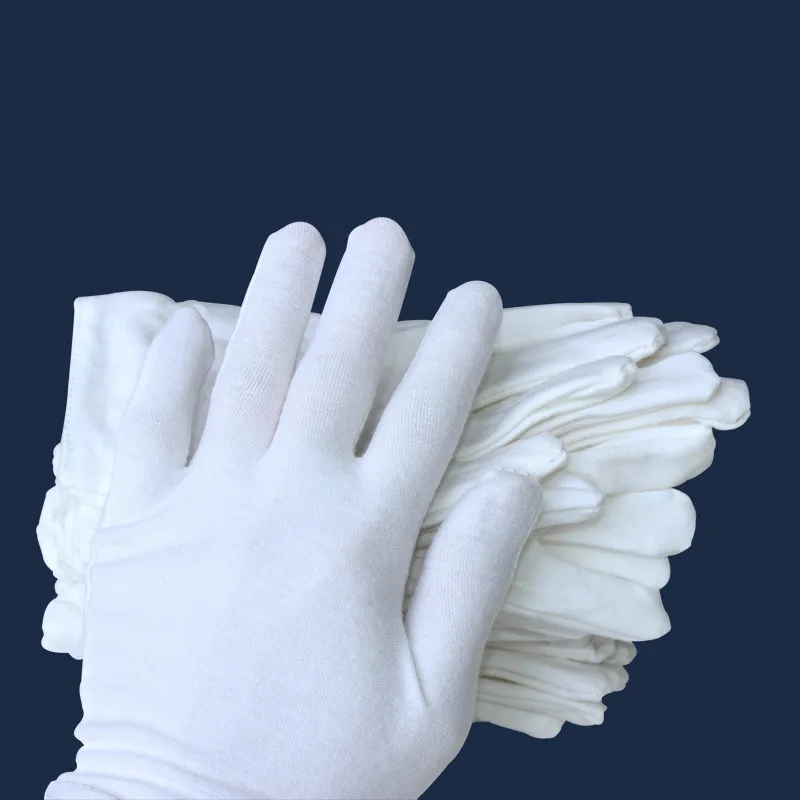 

White working cotton gloves absorb sweat, anti-skid comfortable working protective gloves 1 pair price