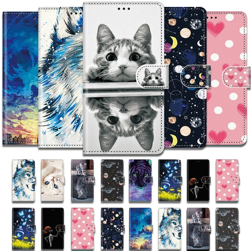 Роскошный чехол-кошелек для Huawei P30 Lite P40 P20 Pro мягкий флип-чехол из искусственной