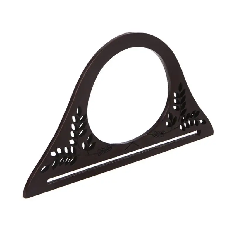 Wood Handle Purse Frame Wooden Bag Handle DIY Handbag Accessories A69C