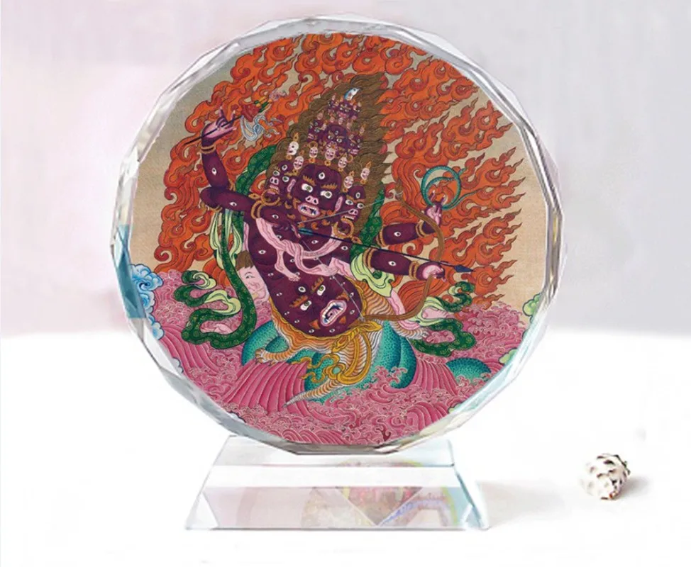 

Рахула Дхарма Защитная Двусторонняя Хрустальная Будда украшения, изысканный креативный подарок на день рождения памятные поделки