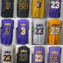 Мужские баскетбольные майки в стиле Лос-Анжелес Леброн Джеймс Энтони Дэвиса