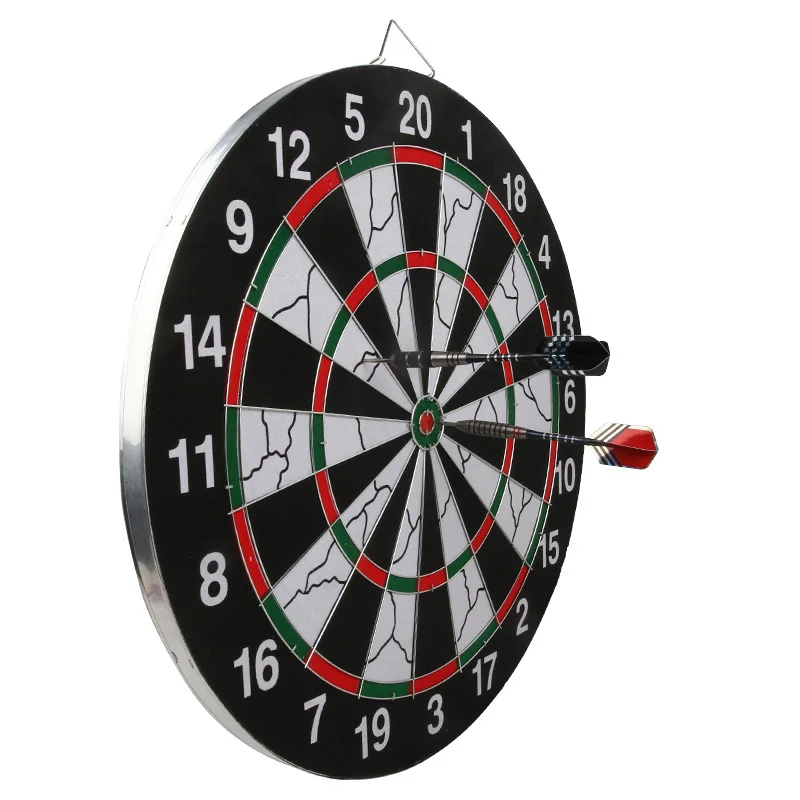 Infant Shining Indoor 17 Inch Dart Board Darts Plate Double-sided Flocking Dart Board  Tip Dart Board Professional Metal Needle