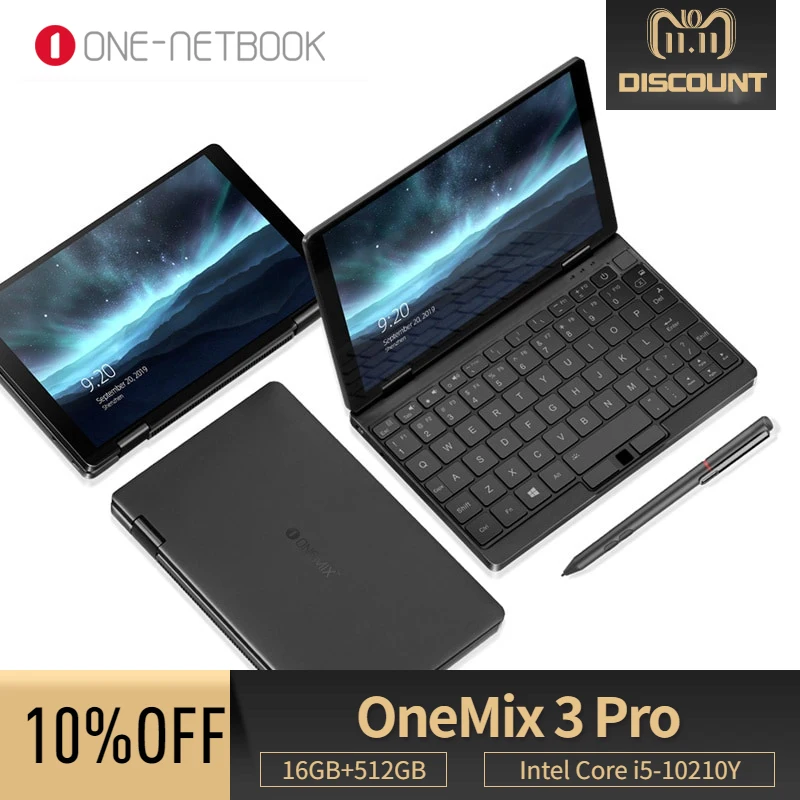 Ноутбук OneMix3 Pro lptop 8 4 дюйма IPS сенсорный экран 16 ГБ 512 Intel Core i5 ноутбук Windows 10 Йога