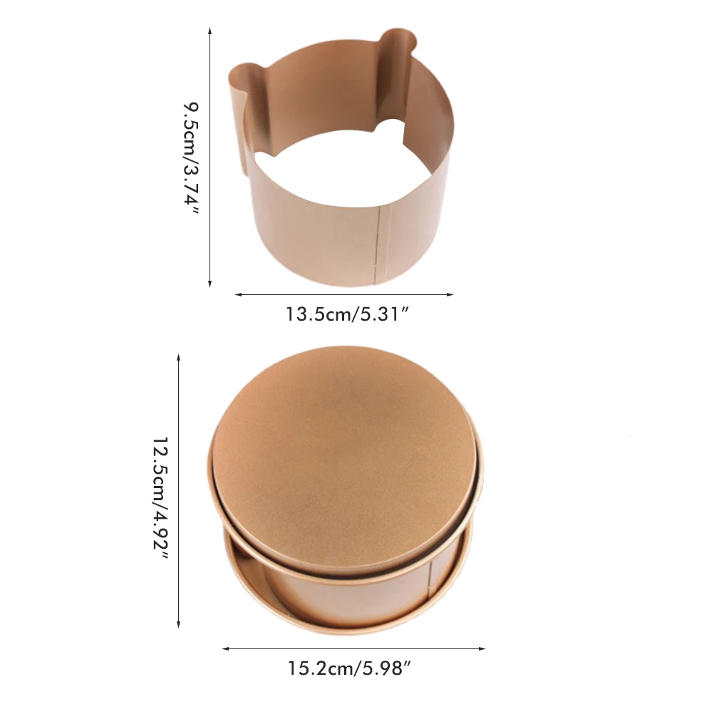 Bear Head Bread Toast Mold Non-stick Cartoon Mousse Ring Kitchen Baking Tool Golden