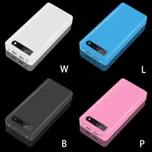 8x18650 Коробка для зарядного устройства, внешний аккумулятор, держатель, чехол с двойным USB ЖК-дисплеем, цифровой дисплей, 8*18650, корпус аккумулятора, хранение, организация