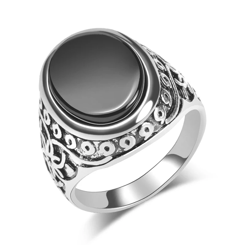 Wbmda-Vintage-Black-Stone-Ring-For-Women-Man-Fashion-Antique-Silver-Big-Ring-Jewelry-Valentine-s