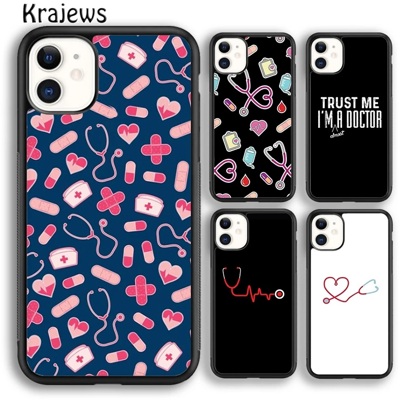 Чехол для телефона с изображением сердца медсестры и кормления krajew 6s 7 8 plus X XS XR 11 12