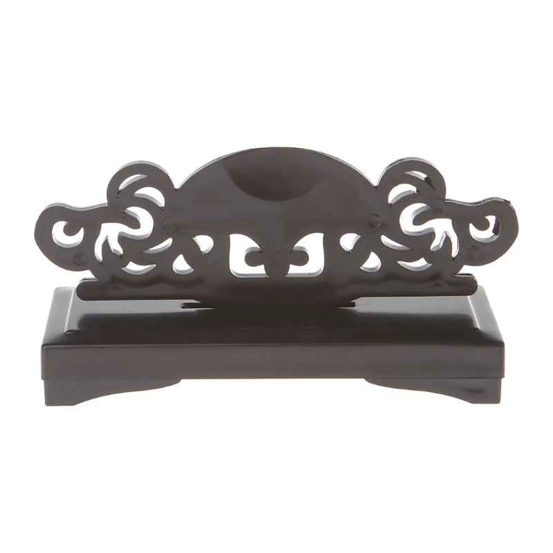 Vintage Art Chinese Style Folding Fan Stand Display Base Holder Home Office Table Decor | Дом и сад