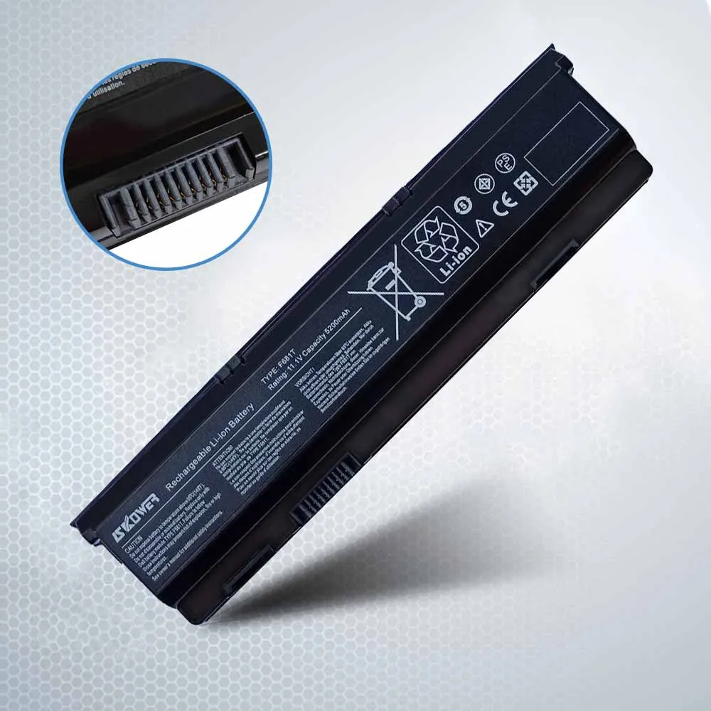 Аккумулятор SKOWER 5200mAh F681T для ноутбука Dell Alienware серии M15X P08G, замена D951T SQU-722 SQU-724 T780R 312-0210