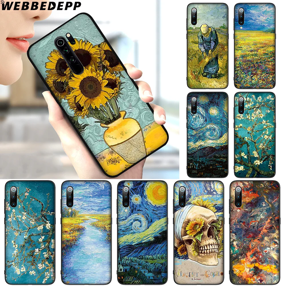WEBBEDEPP Van Gogh Skull Tardis мягкий чехол для Redmi 4A 4X 5A 6A 7A 8A S2 GO K20 K30 Poco X2 Pro Plus | Мобильные