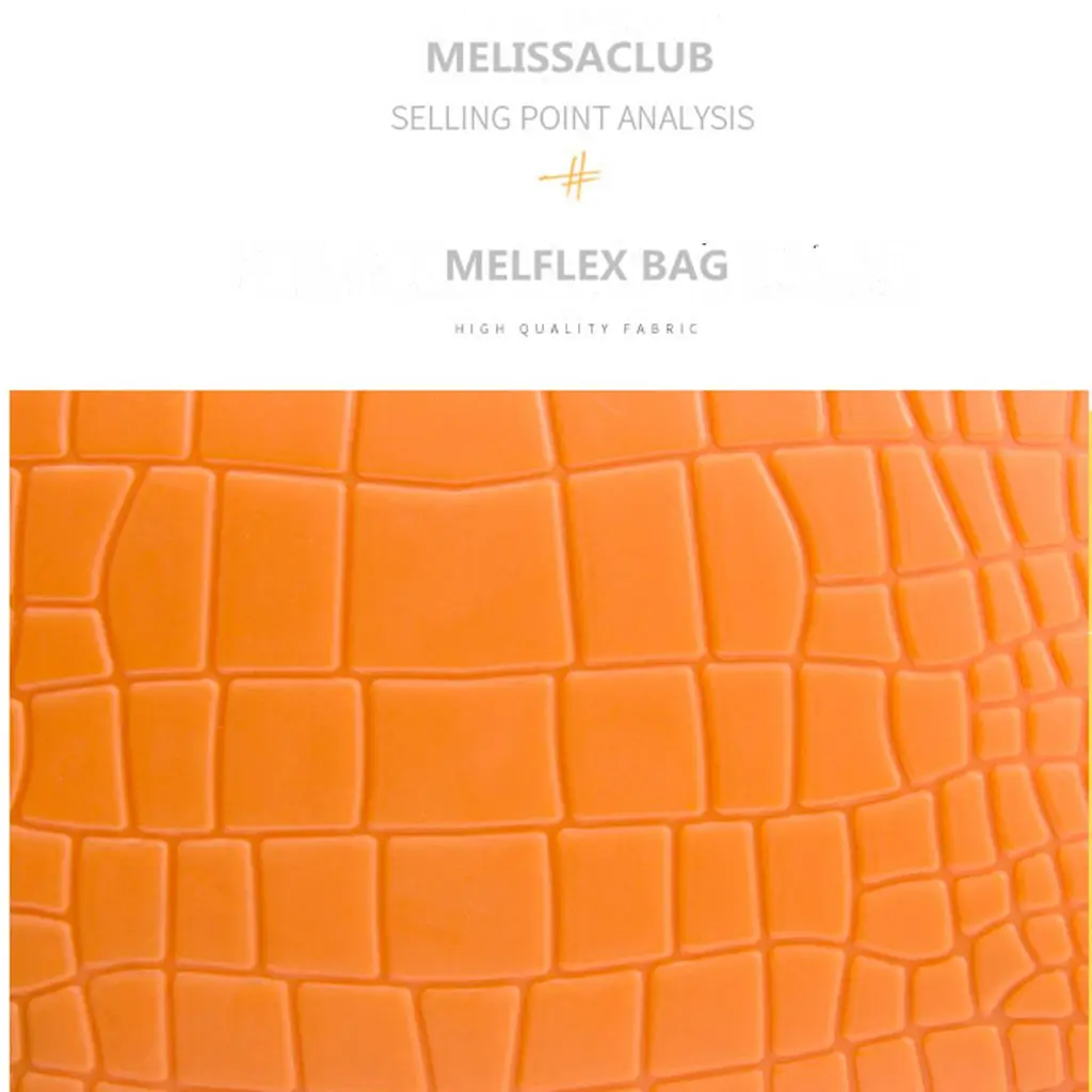 Jelly Melissa Club Women Bags 2021 Summer New Portable Bamboo Ladies Square Bag Mini Shoulder Messenger Chain Purses Handbags