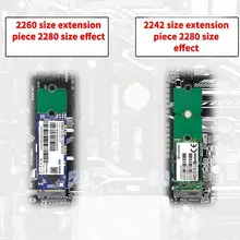 

1pc NGFF M.2 SSD state drive 2242 to 2280 2230 to 2280 board card card/extension transfer expansion frame T3P3