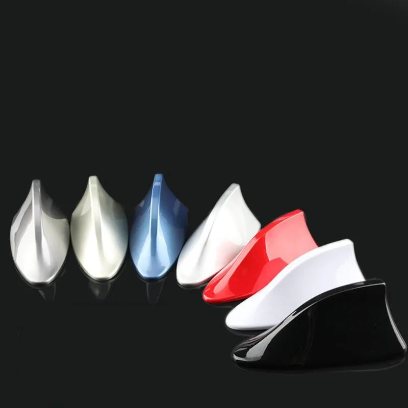 

Car Shark Fin Antenna With Signal Radio Dedicated Antenna Roof Tail Antenna Modification Free Punch Car Accessories Decoration