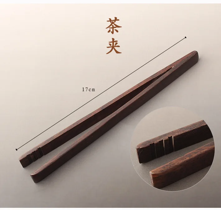 Manufacturers Direct Selling Ebony Liujunzi Tea Clamp Five-Piece Ya Ting Set Kung Fu Tea Set Tea Ceremony Tea Art Decoration