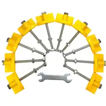 10 шт. регулятор высоты плитки локатор плитки держать инструменты для выравнивания супер регулировать высокий уровень для стен с гаечным ключом