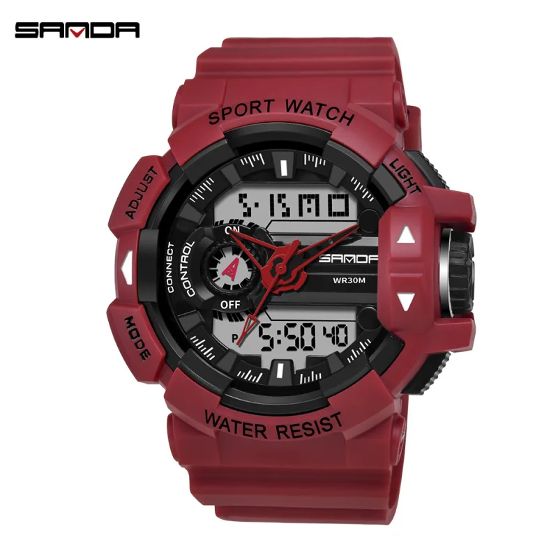 

Sub-Sanda SANDA 599 Fashion & Sports Multi-functional Electronic Watch Couples Popular Men