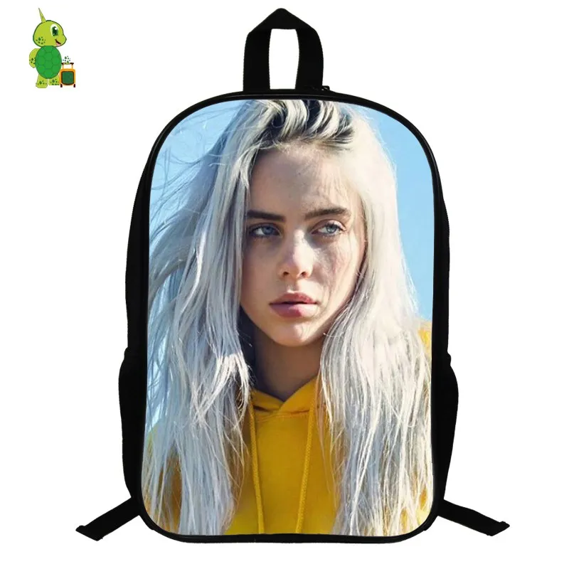 Billie Eilish рюкзак хип-хоп школьные сумки для подростков мальчиков и девочек 14,5 дюймов женский рюкзак для ноутбука дорожная сумка через плечо - Color: 7