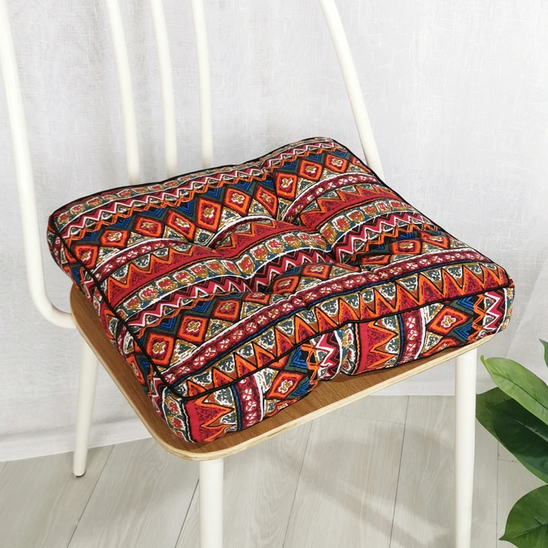 Home Thickened Three-Dimensional Border Cotton And Linen Cushion, Suitable For Home And Outdoor, Wear-Resistant And Durable.
