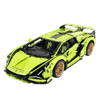 

Technic super racing sport car lamborghinis Sian FKP 37 100 year centenario MOC-16915 McLaren P1 Car building blocks toys