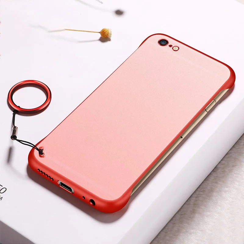 Red For iPhone6/6S Чехол для мобильного телефона без оправы без рамки для iPhone 6 6S 7 8 Plus X Xs Max Xr GK8899 - Цвет: Red For iPhone6/6S