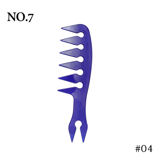 Teeth Double Side Tooth Combs Barber Hair Dyeing Cutting Coloring Brush Fish Bone Shape Hair Brush Man Hair Styling Tool