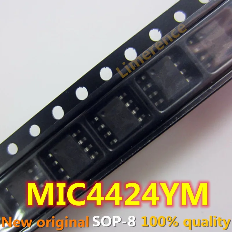 

100% nuevo 10-50units/lote original MIC4424YM MIC4424YM-TR 4424YM SOP-8 IC integration Authentic Bridge driver chip