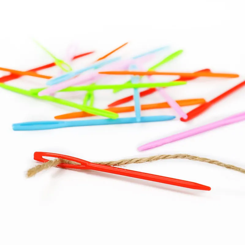 Lmdz 90/60/30pcs Mix Size 7-15cm Children Colorful Plastic Needles Tapestry  Binca Sewing Yarn Needle Plastic Needles For Kids - Sewing Needles -  AliExpress