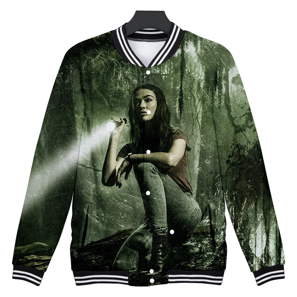Swamp monster 3D Hoodie  Baseball Jacket Men Women  Streetwear Hip Hop  Funny Baseball Uniform Sweatshirt