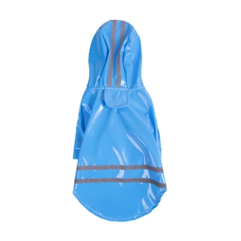 Пластиковый маленький плащ для собак водонепроницаемая куртка для собак непромокаемый плащ с каппой щенка дождливого дня освещение отражается снаружи# LR2
