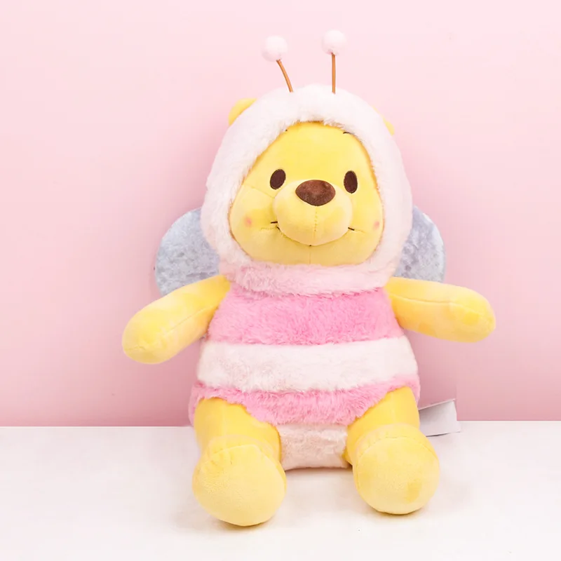 Японский костюм пчелы Винни мягкая подушка японский плюшевый чучела животные милый плюшевый подарок для девочки на день рождения