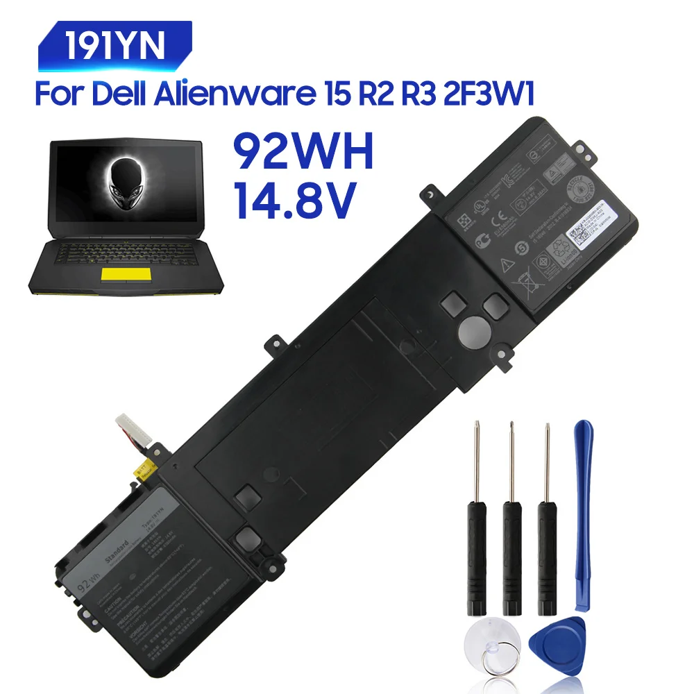 Купить Оригинальная сменная батарея для Dell Alienware 15 R3 P43F P42F R2 17 2F3W1 6jhdv 191YN Подлинная 92Wh  | Аккумуляторы для телефонов (1005003500886212)