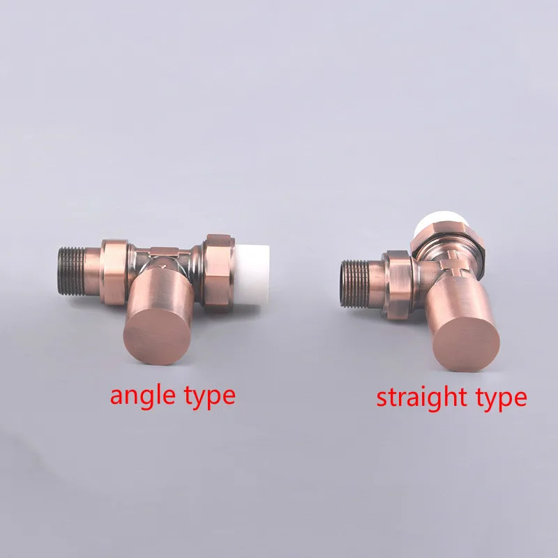 Manual temperature control valve brass control valve steam ppr control valve male heating valve angle type / straight DN20 DN25