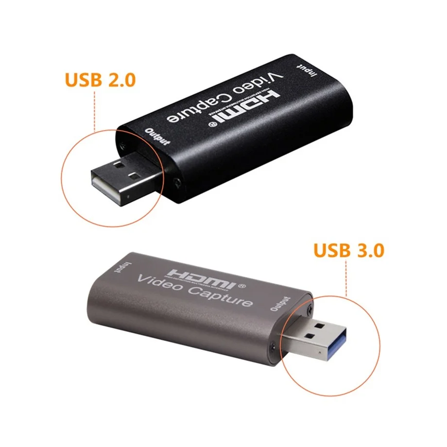 Video Capture Adapter 4K USB 3.0 Video Capture Card HDMI-compatible 1080P 60fps HD Video Recorder For OBS
