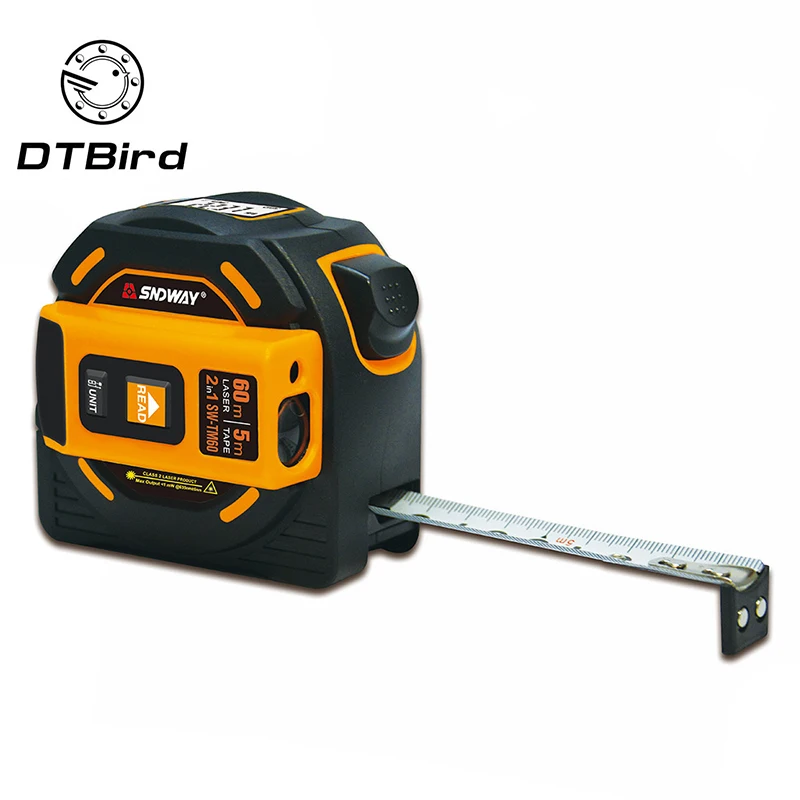 

1PC Laser Ranging Tape Range Finder Infrared High Precision Measuring Tool Laser Scale 5m Electronic Scale With High Quality