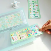 Yoofun 30sheets Album Scrapbooking Material Paper Stickers Collection Storage Book Card Holder Transparent Photo Storage 2