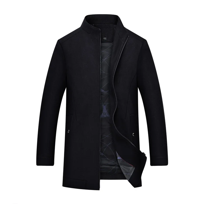 Большой плюс размер 8XL 7XL пальто мужские осенние и зимние модные мужские пальто шерсть качество теплый Тренч мужской шерстяной пальто