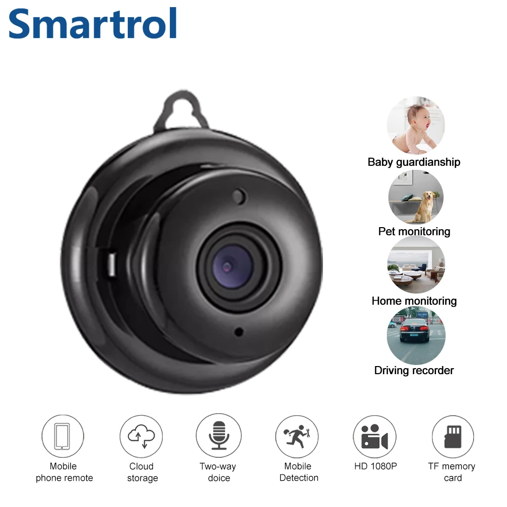 

1080P Wireless Mini WiFi Home Security IP Cameraï¼Œ IR Night Vision Surveillance Motion Detect Baby Monitor P2P CCTV Camera