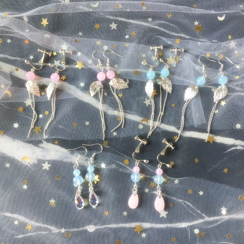 

Новинка 2021, моделирующие Висячие женские серьги Hanfu в китайском стиле, модные простые изысканные серьги-клипсы на ухе