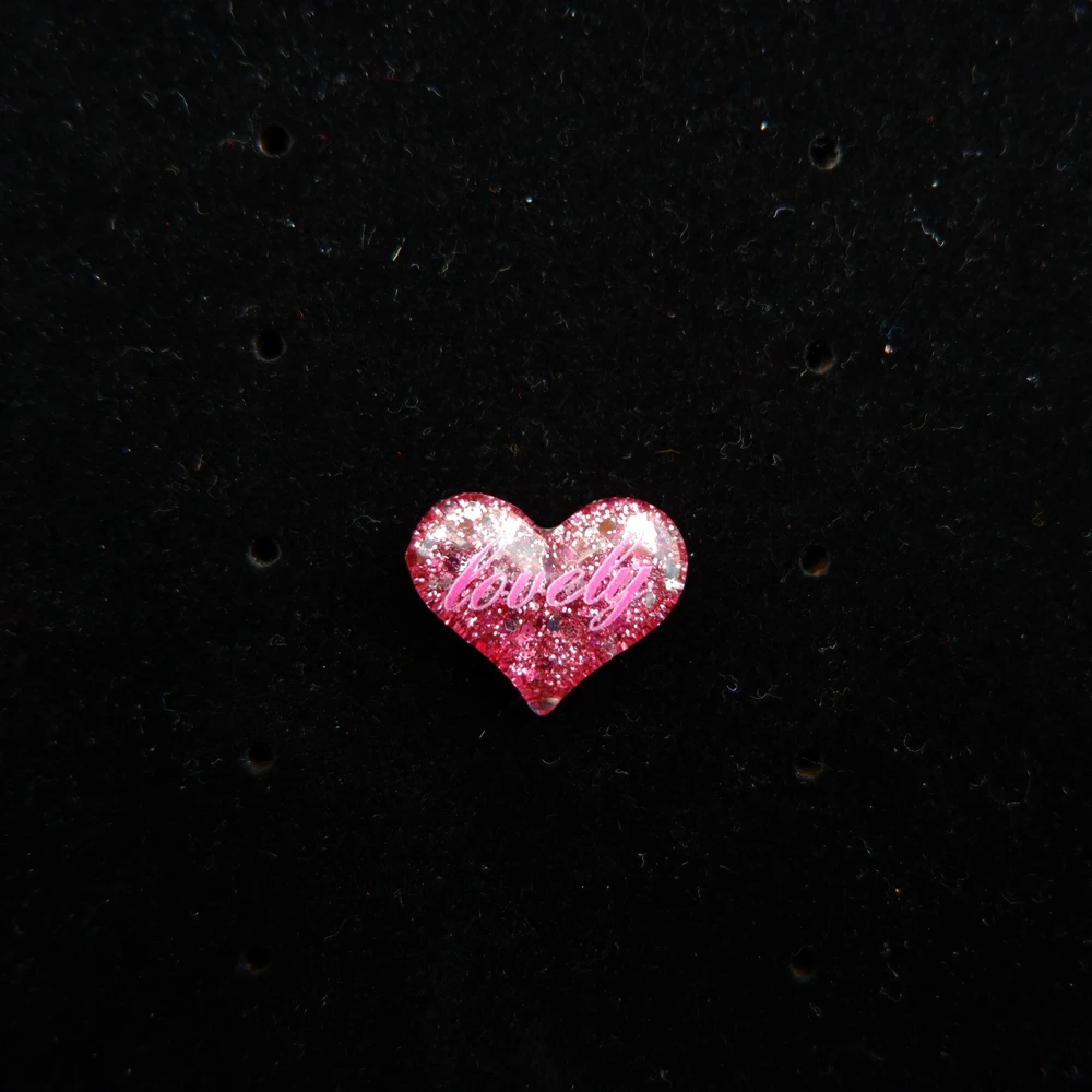 Lovely Heart flatback resin cabochon for phone deco hair bow diy Scrapbook Embellishment