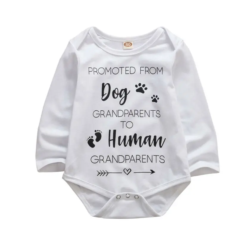 0-18M Newborn Baby Boy Girl Long Sleeve Print Cotton Romper Jumpsuit Playsuit Outfits Baby Clothes