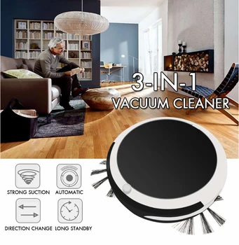 

3 in 1 Smart Sweeping Robot Sweep Suction Drag Machine 1200PA Wet and Dry Auto Electric Vacuum Cleaner Sweeping
