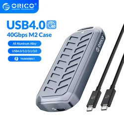 ORICO LSDT – boîtier SSD NVMe 40Gbps M2, Compatible avec Thunderbolt 3 USB 3.2/ 3.1/3.0, protocoles de Type C USB4 