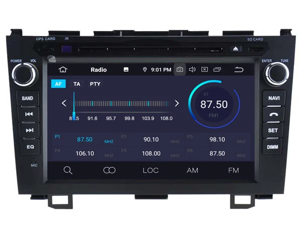 Top RUISO 4g+64g 8-Core Car DVD Player Android 9.0 for HONDA CRV 2006-2010 car multimedia auto stereo 1080P gps wifi dvr dab obd ips 19
