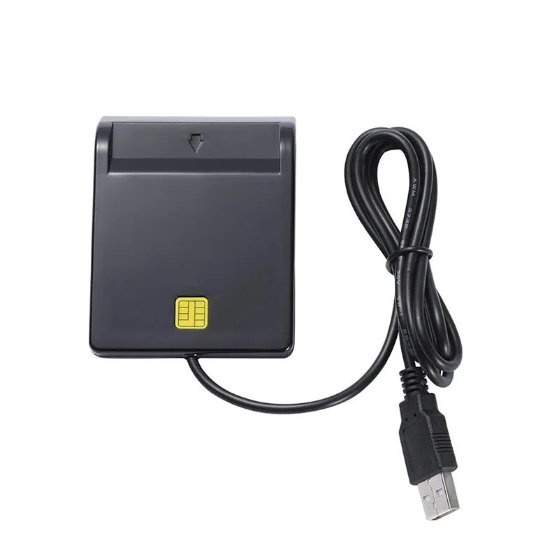 

Type C Smart Card Reader Common Access CAC Card Reader for Sim/ATM/IC ID Cards LHB99