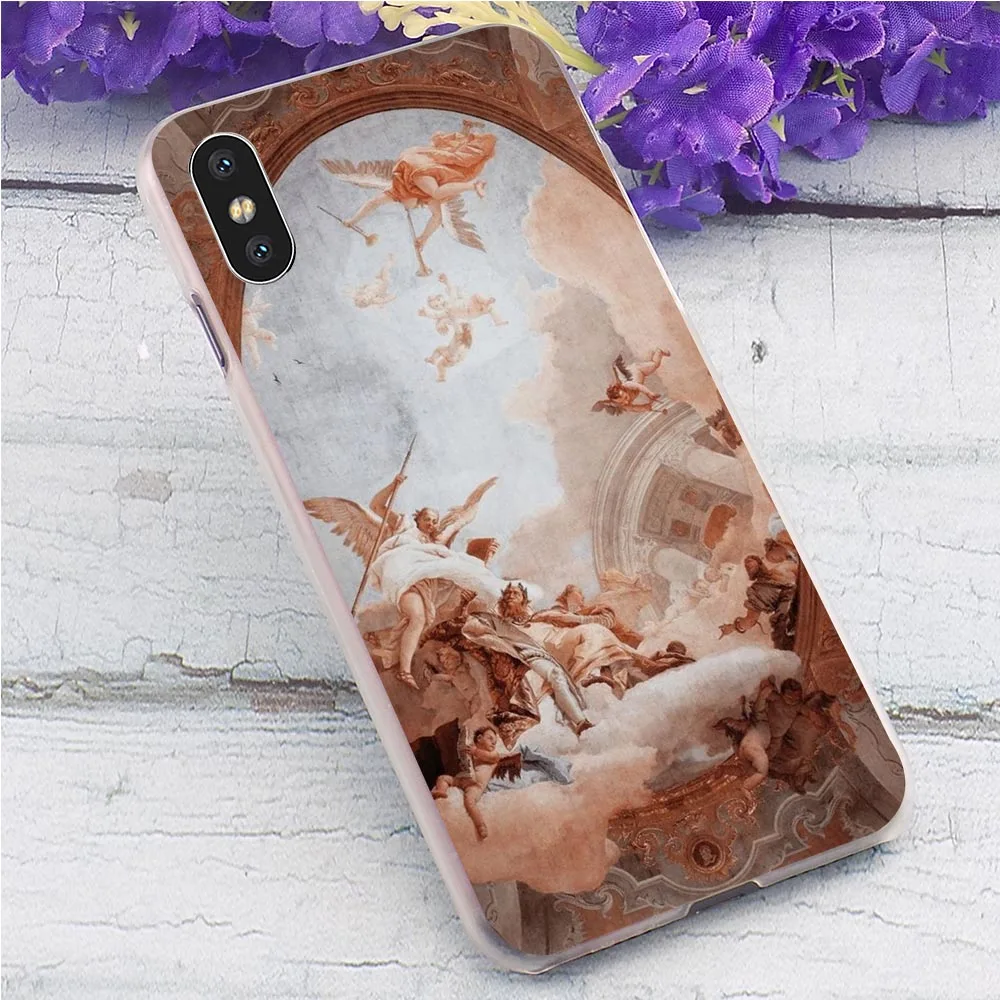 Чехол для телефона с принтом «Ренессанс ангелы» чехол для iphone 8 5 5S SE 6 6 S/6 6S Plus 7/7 8 Plus X XS XR Xs Max, Жесткий Чехол